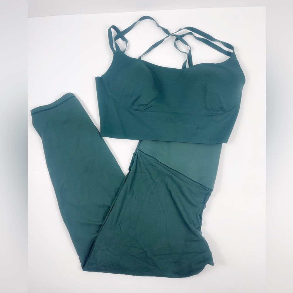 Aerie RealMe Extra Workout Set Hi Rise 7/8 Leggings -Medium Support Bra XL